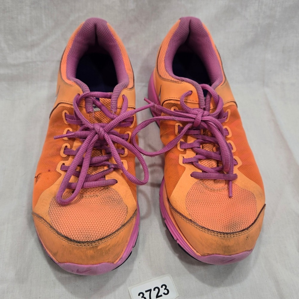 Nike Women's Orange Pink Running Shoes Athletic Sneakers Size 9